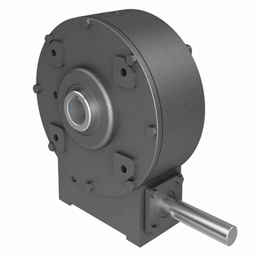 Cast Iron Hollow Bore Output Right Angle Single Reduction Worm Reducer
