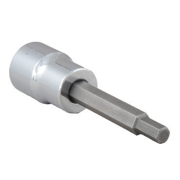 Alloy Steel 3/8 in Chrome Hex Bit