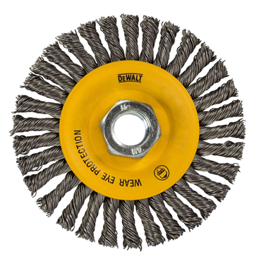 Carbon 5/8 - 11 Arbor 6-1/2 in Stringer Wire Wheel