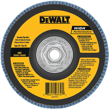 Dewalt DW8382H 80 Grit T29 6 in X 5/8-11 Flap Disc