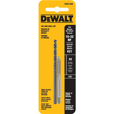 Black Oxide 10-32 NF Tap and & No 21 Drill Bit