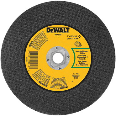 7 in Blade Dia. 1/8 in Arbor Masonry Cut-Off Blade