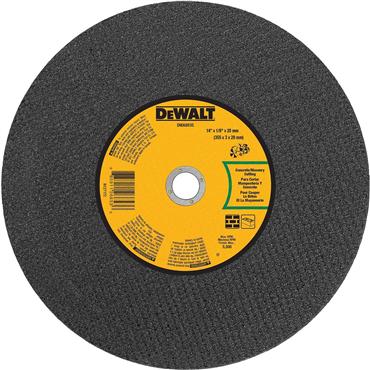 14 in Blade Dia. 20 mm Arbor Cut-Off Blade For Concrete & Masonry