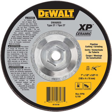 Extended Performance 7 in X 5/8 in Grinding Wheel