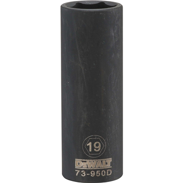 1/2 in Drive 6 Point 19 mm Impact Socket