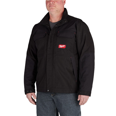 Black Mens Size Hip Length Jacket