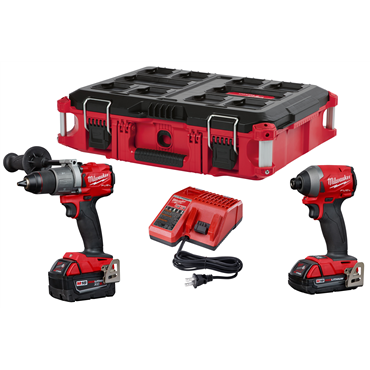 M18 FUEL™ 18 V 1/2 in Hammer Drill/Impact PACKOUT™ Kit