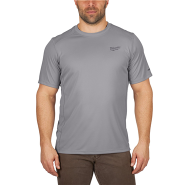 WORKSKIN™ X-Large Gray Short Sleeve Lightweight Performance Shirt