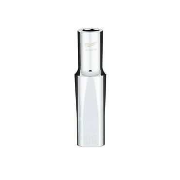 M11 1/2 in Drive 6 Points Chrome Vanadium Steel Socket