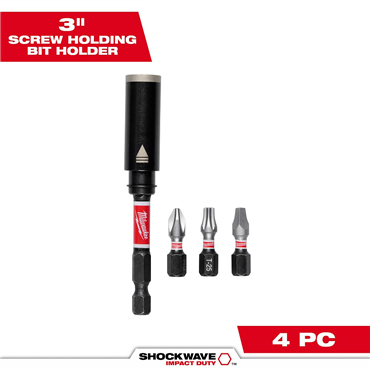 SHOCKWAVE™ 3 in Screw Holding Bit Holder