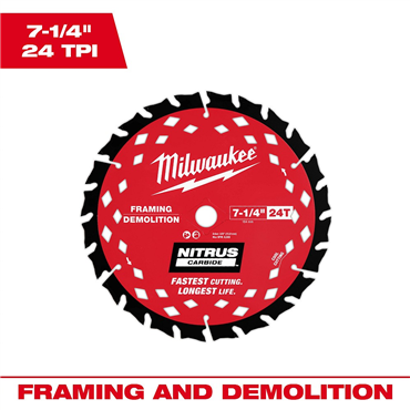 NITRUS™ 7-1/4 in 24 Tooth Circular Saw Blade