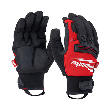Polyester Medium Black/Red Winter Demolition Glove