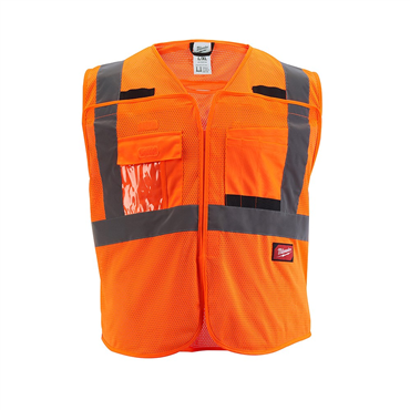 L/XL Orange Hook-and-Loop Vest