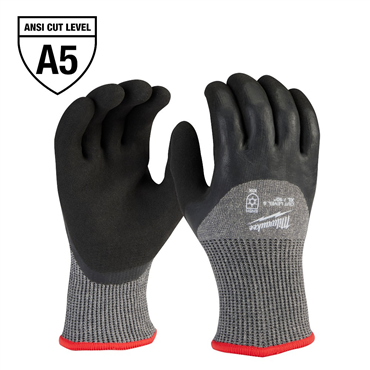 Latex X Large Gray/Black Cut 5 12 PK Winter Dip Glove