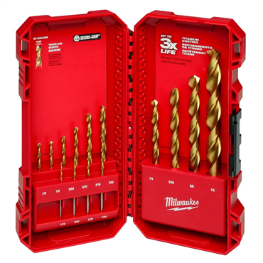 Thunderbolt Titanium Coated 14 Pieces Drill Bit Set
