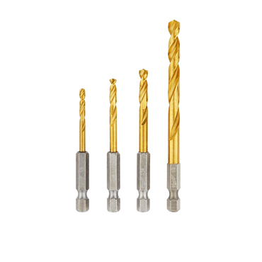 Titanium Coated 4 Pieces Drill Bit