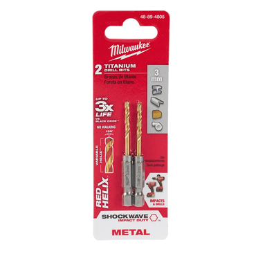 SHOCKWAVE™ Titanium Jobber Length Drill Bit with RED HELIX™