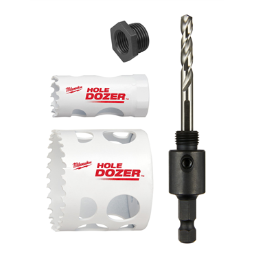 3 Pieces High Speed Steel Single End Hole Saw Kit