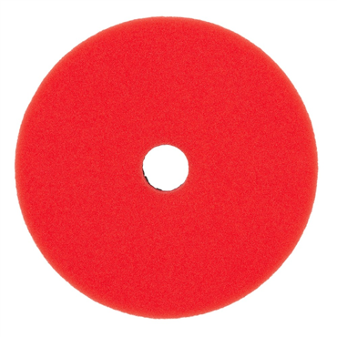 5 in Hook and Loop Black, Red Polishing Pad