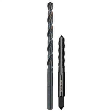 M6 1 mm High Carbon Steel Black Oxide Straight Flute Plug & Drill Bit