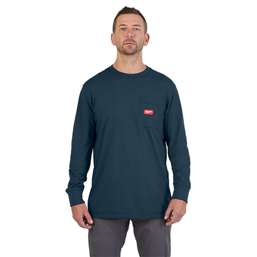 L Size Blue Tee Style Shirt