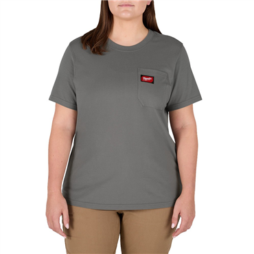 Women's GRIDIRON™ X-Large Gray Short Sleeve T-Shirt