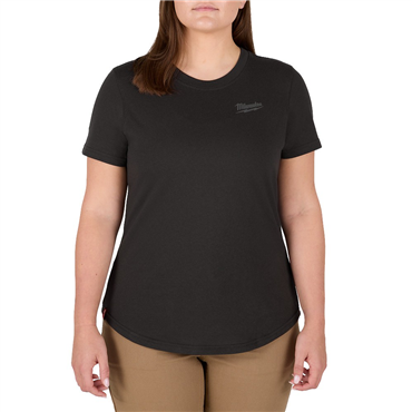 Women's FREEFLEX™ X-Small Black Hybrid Short Sleeve T-Shirt