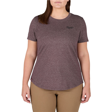 Women's FREEFLEX™ Large Purple Hybrid Short Sleeve T-Shirt
