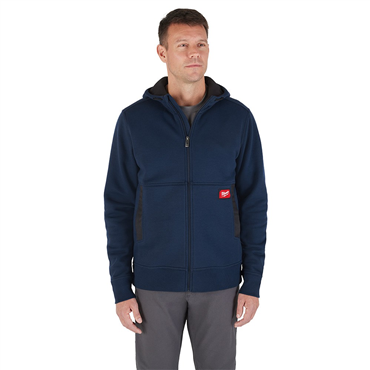 GRIDIRON™ X-Large Blue Cotton/Polyester Full-Zip Hoodie