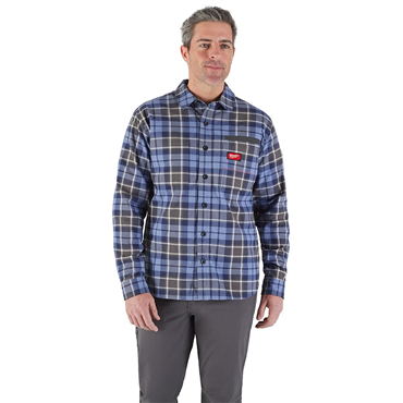 GRIDIRON™ X-Large Blue Long Sleeve Flannel Shirt