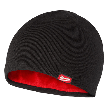 Polyester Black OS Size Fleece Beanie