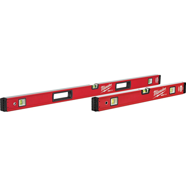 Aluminum 48 in Red Box Beam Level