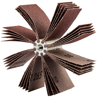 Aluminum Oxide Fine Grit Plain Flap B-8 Bore Polisher