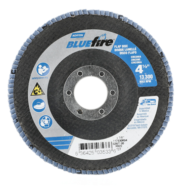 Charger Zirconia Alumina Coarse Grit Center Mount Fiberglass Flat Flap Disc