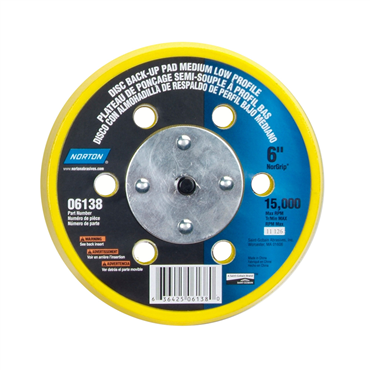 Low Profile Hook and Loop Back Up Pad for DA/RO Sanders