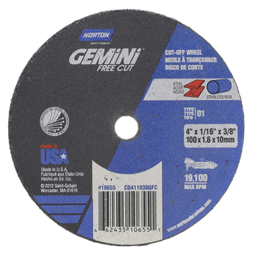 Gemini Small Diameter Cut-Off Wheel