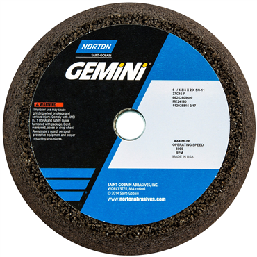 Gemini 37C Type 11 Non-Reinf Portable Snagging Wheel