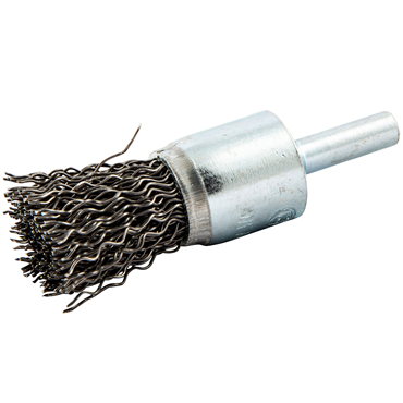 Gemini Carbon Steel Crimped Wire Shank End Brush