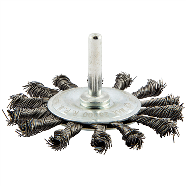 Gemini Standard Twist Knot Wire Shank Wheel Brush