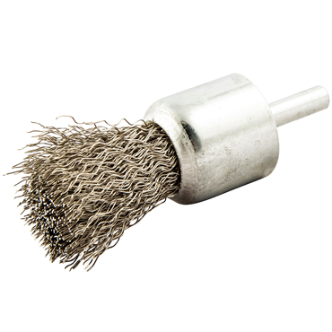 Gemini Stainless Steel Crimped Wire Shank End Brush