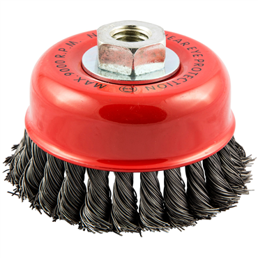 Gemini Twist Knot Wire Arbor Cup Brush
