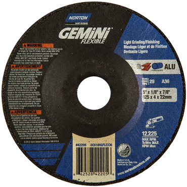 Gemini Flexible A Type 29 Grinding and Cutting Wheel