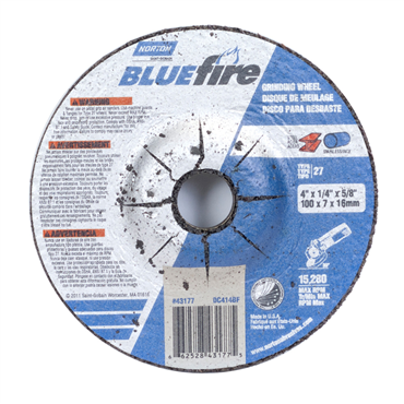 BlueFire Zirconia Alumina Type 27 Grinding Wheel