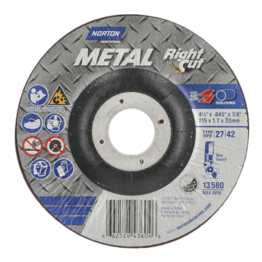 Metal RightCut A Type 27 Right Angle Cut-Off Wheel