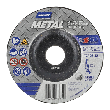Metal A Type 27 Grinding and Cutting Wheel
