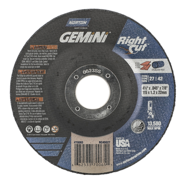 Gemini RightCut A Type 27/42 Right Angle Cut-Off Wheel