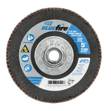BlueFire Zirconia Alumina Coarse Grit Arbor Thread Fiberglass Conical Flap Disc
