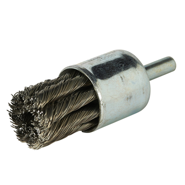 Bluefire Carbon Steel Standard Twist Knot Wire Shank End Brush