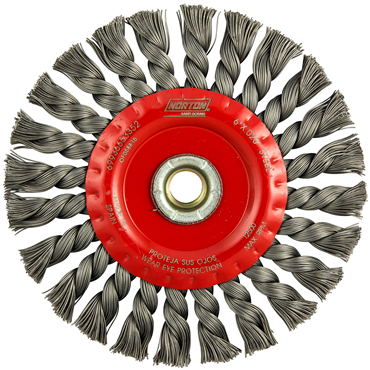 BlueFire Standard Twist Knot Wire Arbor Wheel Brush