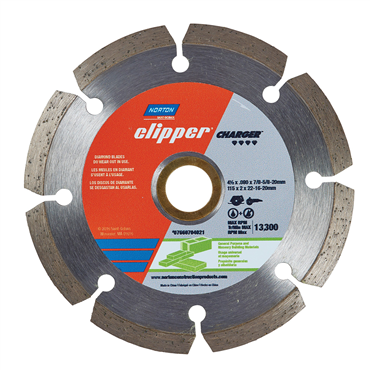 Clipper Charger General Purpose Dry Segmented Portable Blade